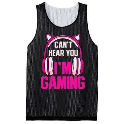 Gamer Girl Gaming I CanT Hear You IM Gaming Video Games Mesh Reversible Basketball Jersey Tank