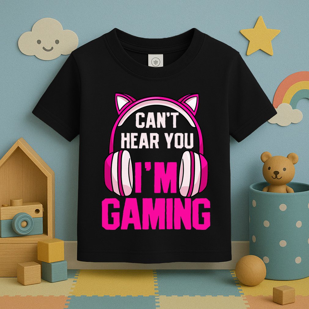 Gamer Girl Gaming I CanT Hear You IM Gaming Video Games Toddler T-Shirt
