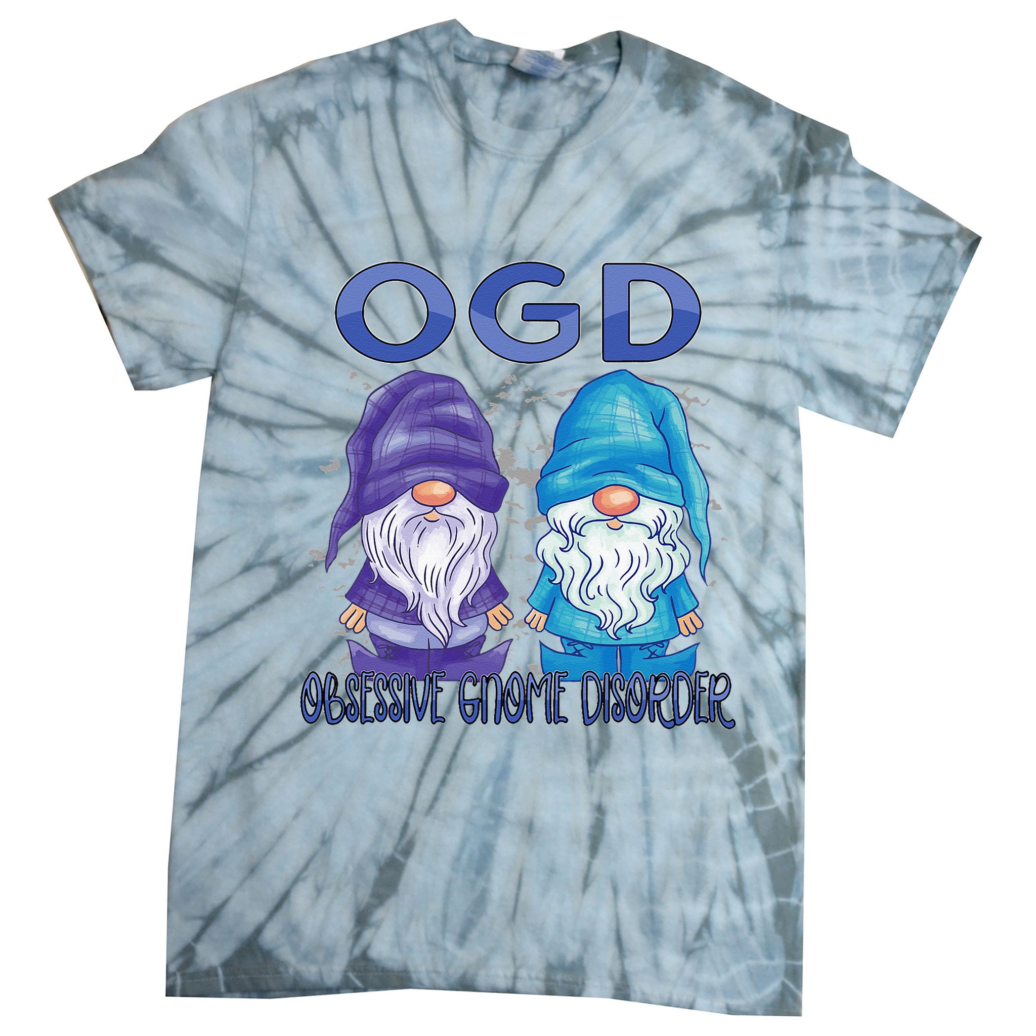Garden Gnomes Gnome Lover Funny Gnome Gardening Tie-Dye T-Shirt