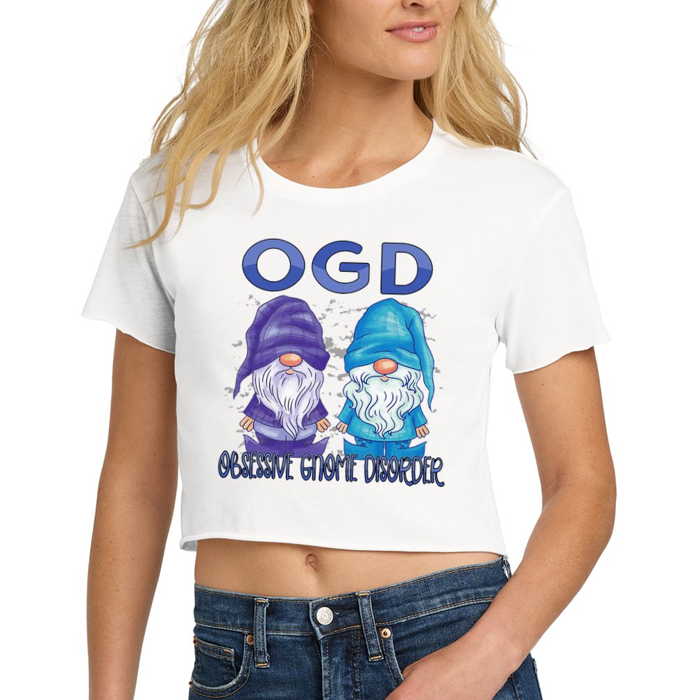 Garden Gnomes Gnome Lover Funny Gnome Gardening Women's Crop Top Tee