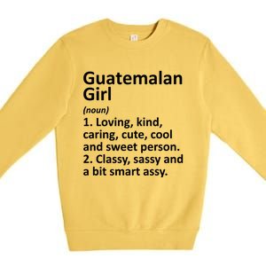 Guatemalan Guatemala Gift Funny Country Roots Descent Gift Premium Crewneck Sweatshirt