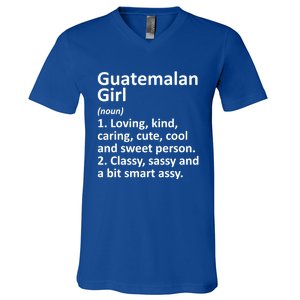 Guatemalan Guatemala Gift Funny Country Roots Descent Gift V-Neck T-Shirt