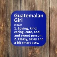 Guatemalan Guatemala Gift Funny Country Roots Descent Gift Coaster