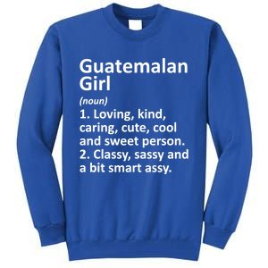 Guatemalan Guatemala Gift Funny Country Roots Descent Gift Tall Sweatshirt