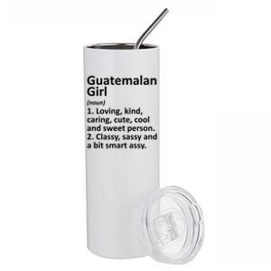 Guatemalan Guatemala Gift Funny Country Roots Descent Gift Stainless Steel Tumbler