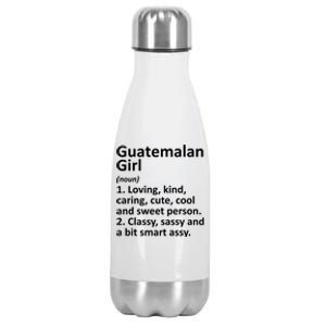 Guatemalan Guatemala Gift Funny Country Roots Descent Gift Stainless Steel Insulated Water Bottle