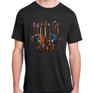 Guitars Guitarists Gift Adult ChromaSoft Performance T-Shirt