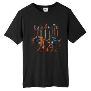 Guitars Guitarists Gift Tall Fusion ChromaSoft Performance T-Shirt