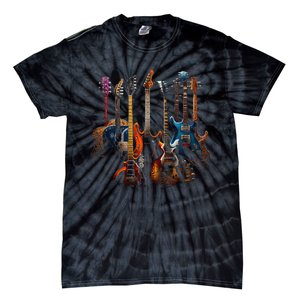 Guitars Guitarists Gift Tie-Dye T-Shirt