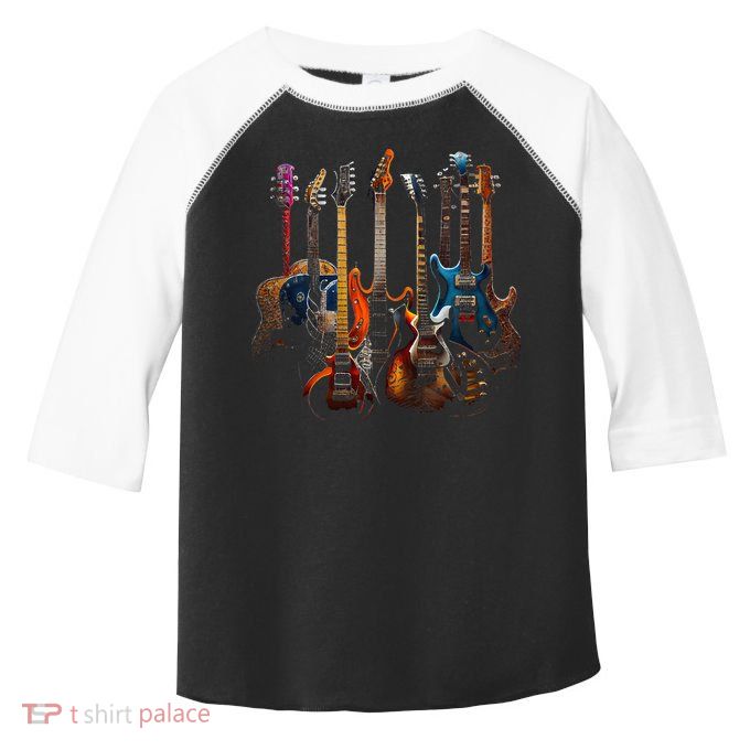 Guitars Guitarists Gift Toddler Fine Jersey T-Shirt