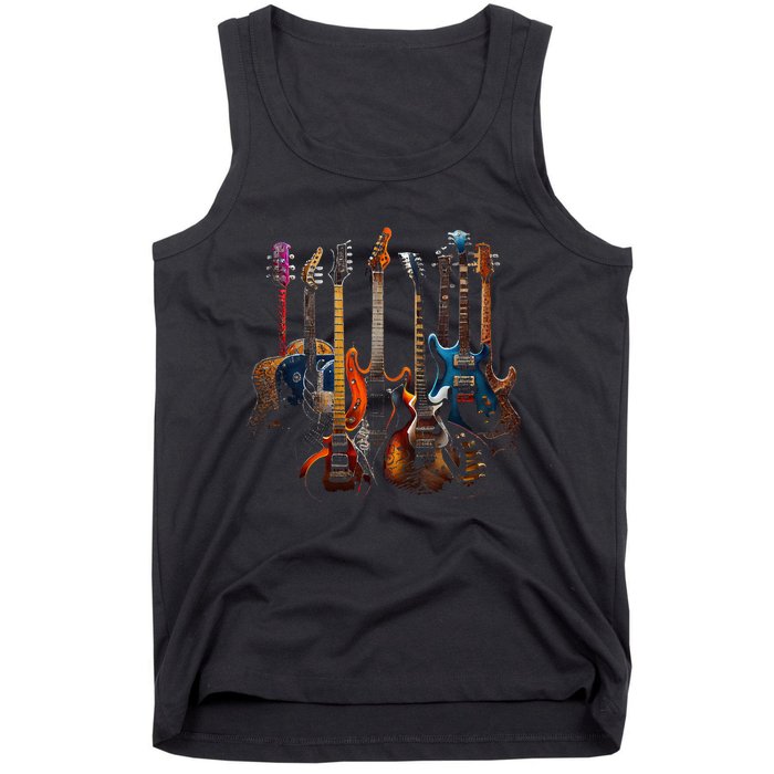 Guitars Guitarists Gift Tank Top