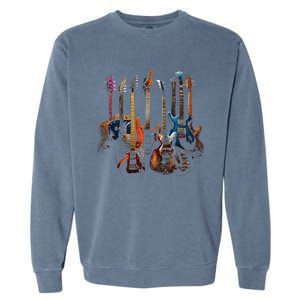 Guitars Guitarists Gift Garment-Dyed Sweatshirt