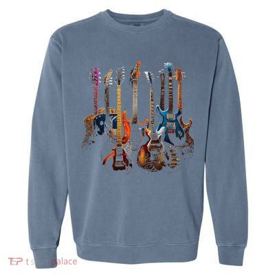 Guitars Guitarists Gift Garment-Dyed Sweatshirt