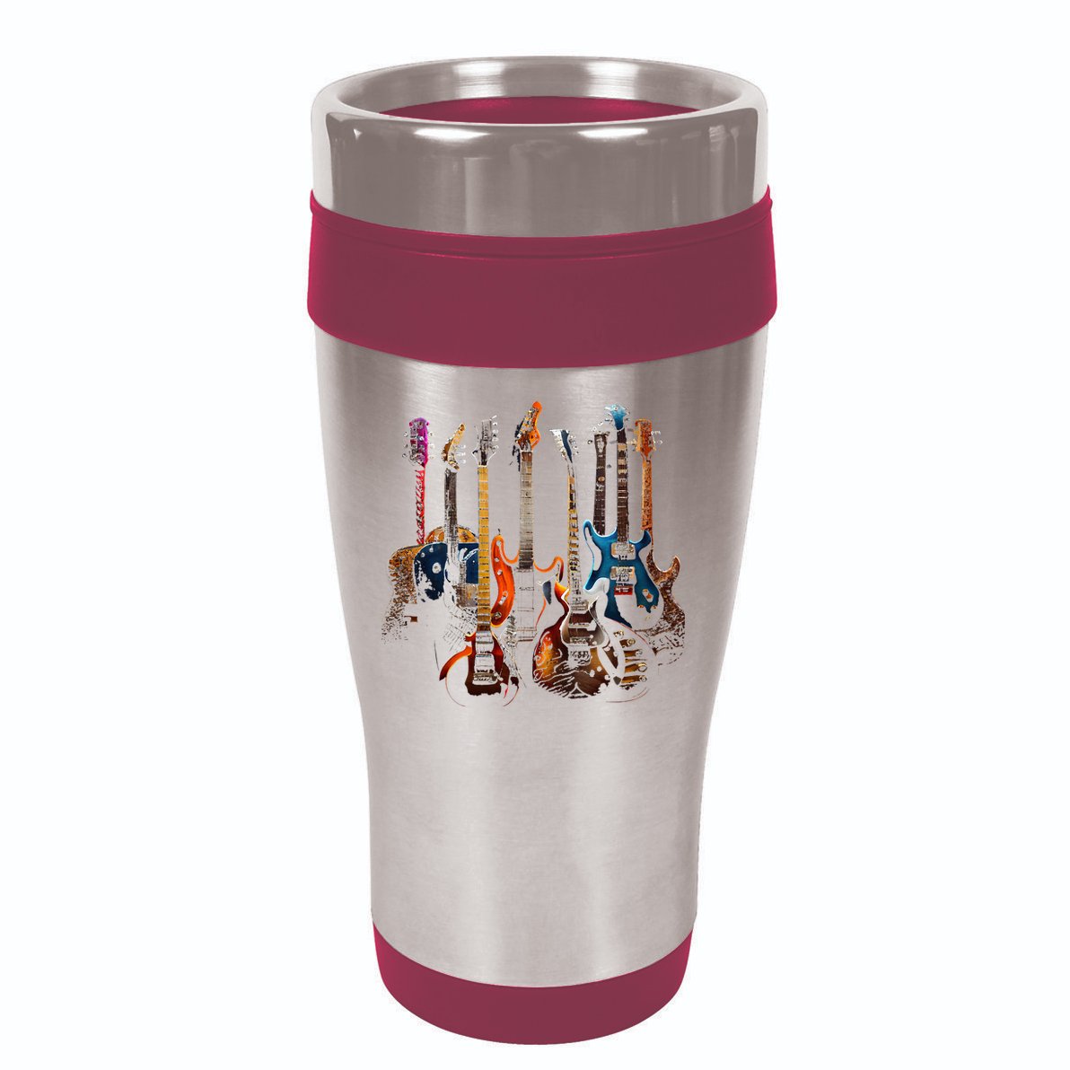 Guitars Guitarists Gift 16oz Travel Tumbler