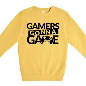 Gamers Gonna Game Premium Crewneck Sweatshirt