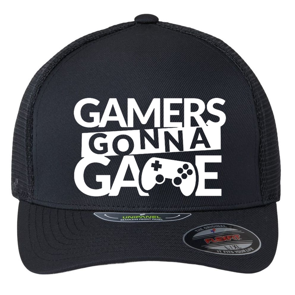 Gamers Gonna Game Flexfit Unipanel Trucker Cap