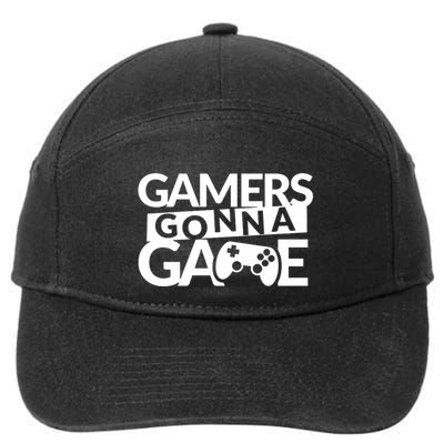Gamers Gonna Game 7-Panel Snapback Hat