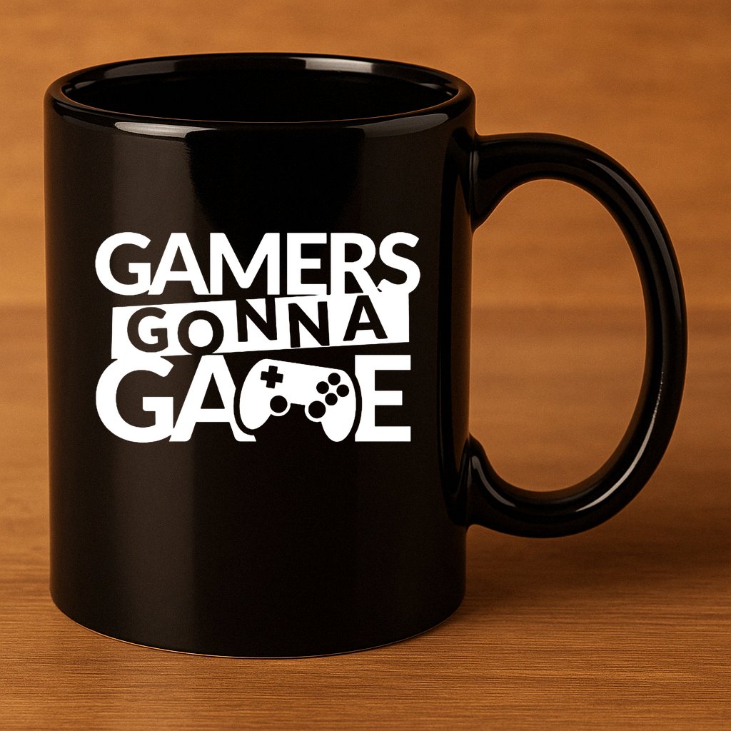 Gamers Gonna Game 11oz C Handle Ceramic Mug