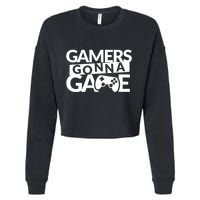Gamers Gonna Game Cropped Pullover Crew