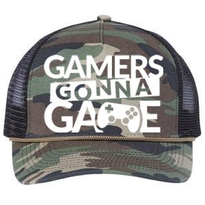 Gamers Gonna Game Retro Rope Trucker Hat Cap