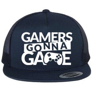 Gamers Gonna Game Flat Bill Trucker Hat