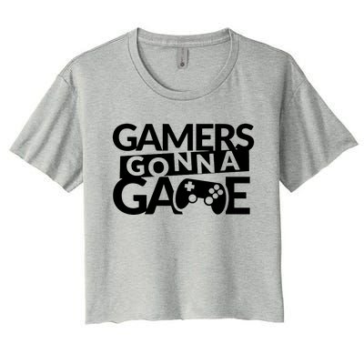 Gamers Gonna Game Women's Crop Top Tee