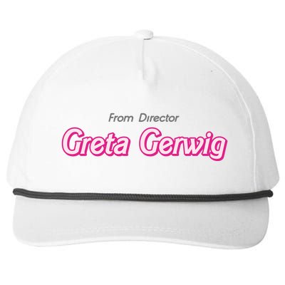 Greta Gerwig Snapback Five-Panel Rope Hat