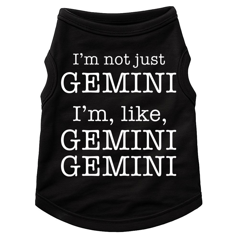 Gemini Gemini Gemini AF Funny Zodiac Birthday Gift Doggie Tank