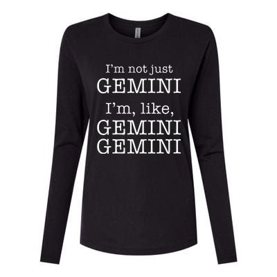 Gemini Gemini Gemini AF Funny Zodiac Birthday Gift Womens Cotton Relaxed Long Sleeve T-Shirt