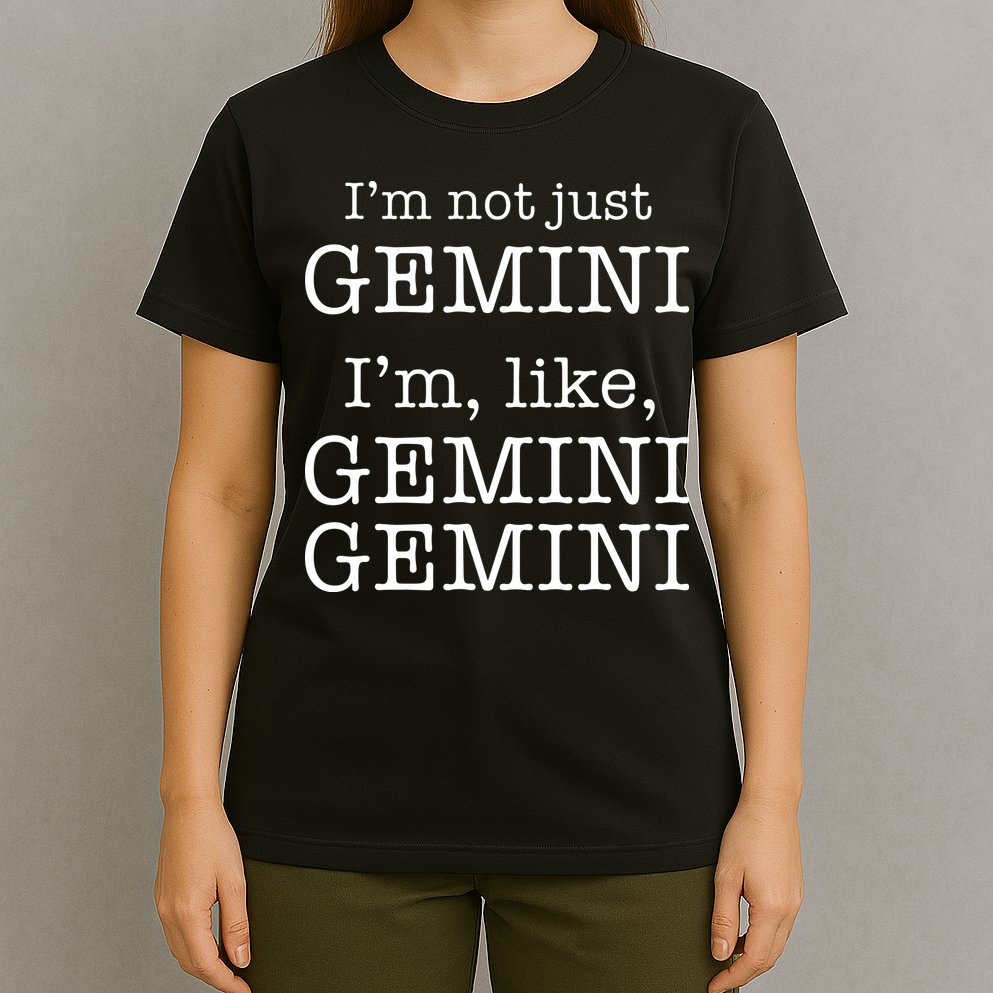 Gemini Gemini Gemini AF Funny Zodiac Birthday Gift T-Shirt