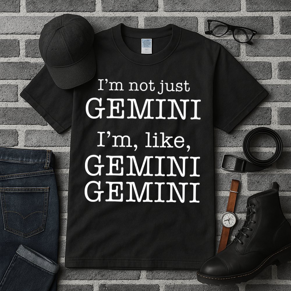 Gemini Gemini Gemini AF Funny Zodiac Birthday Gift Tall T-Shirt