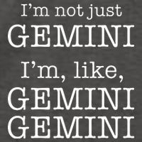 Gemini Gemini Gemini AF Funny Zodiac Birthday Gift Vector Backpack