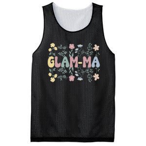 Groovy GlamMa Grandmother Flowers GlamMa Grandma Mesh Reversible Basketball Jersey Tank