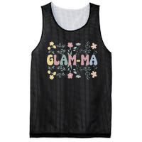 Groovy GlamMa Grandmother Flowers GlamMa Grandma Mesh Reversible Basketball Jersey Tank