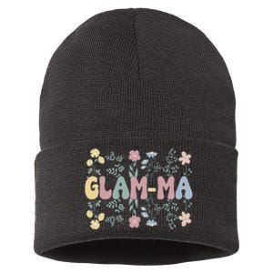 Groovy GlamMa Grandmother Flowers GlamMa Grandma Sustainable Knit Beanie