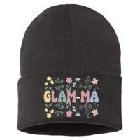 Groovy GlamMa Grandmother Flowers GlamMa Grandma Sustainable Knit Beanie