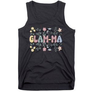 Groovy GlamMa Grandmother Flowers GlamMa Grandma Tank Top