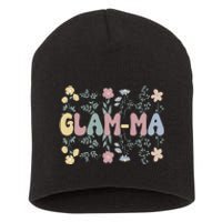 Groovy GlamMa Grandmother Flowers GlamMa Grandma Short Acrylic Beanie