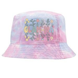 Groovy GlamMa Grandmother Flowers GlamMa Grandma Tie-Dyed Bucket Hat