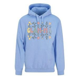 Groovy GlamMa Grandmother Flowers GlamMa Grandma Unisex Surf Hoodie