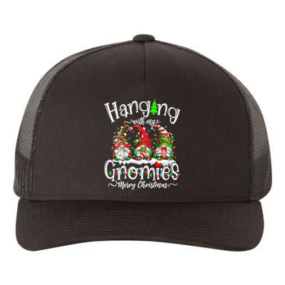 Gnome Garden Gnomes Hanging With My Gnomies Merry Christmas Yupoong Adult 5-Panel Trucker Hat