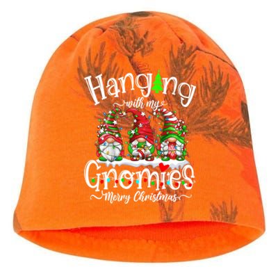 Gnome Garden Gnomes Hanging With My Gnomies Merry Christmas Kati - Camo Knit Beanie