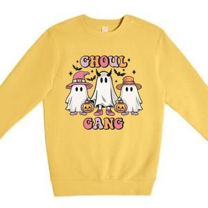 Ghoul Gang Groovy Boo Witch Funny Halloween Gift Premium Crewneck Sweatshirt