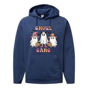 Ghoul Gang Groovy Boo Witch Funny Halloween Gift Performance Fleece Hoodie