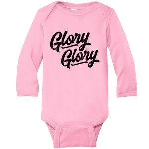 Glory Glory Georgia Rally Fight Song Baby Long Sleeve Bodysuit