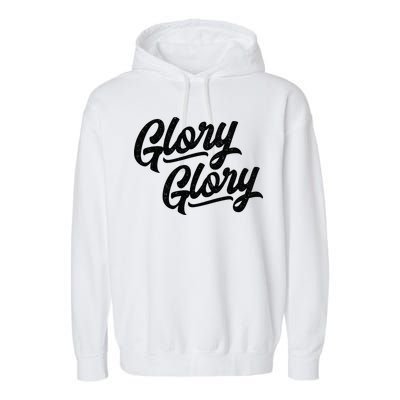 Glory Glory Georgia Rally Fight Song Garment-Dyed Fleece Hoodie