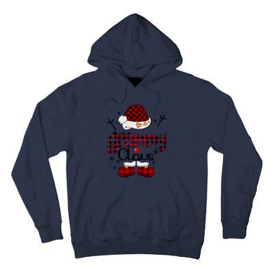 Grandma Gift Grammy Claus Red Plaid Tall Hoodie