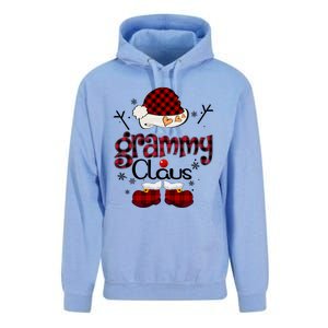 Grandma Gift Grammy Claus Red Plaid Unisex Surf Hoodie