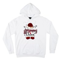 Grandma Gift Grammy Claus Red Plaid Hoodie