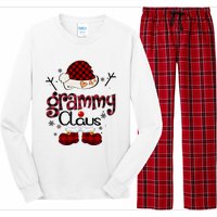 Grandma Gift Grammy Claus Red Plaid Long Sleeve Pajama Set